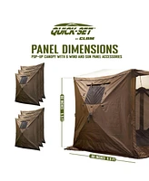 Clam Quick Set Escape Pop Up Camping Outdoor Canopy Gazebo Shelter with 6 Panels