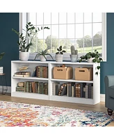 Streamdale Furniture Bush 2-Shelf Bookcase Set in Pure White