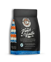 Bones Coffee Company French Vanilla Flavored Coffee Whole Coffee Beans | 12 oz Medium Roast Arabica Low Acid Coffee | Gourmet Coffee | Whole Bean