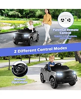 12V Kids Ride On Car with Remote Control Lockable Doors Slow Start System and Led Lights