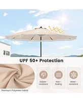 Slickblue Patio Umbrella with Sun-Protective Canopy for Garden Pool