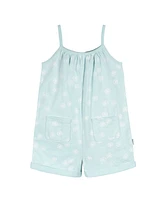 Gerber Toddler Girls Sleeveless Romper Jumpsuit, 2 Pack