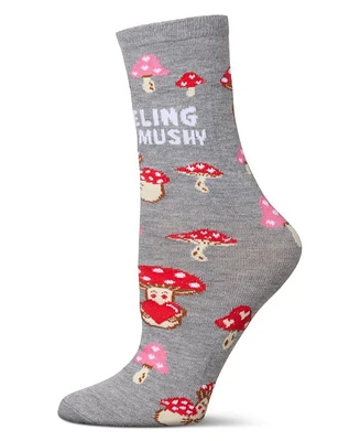Feeling Mushy Greeting Card Crew Socks