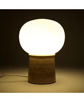 Brightech Neptune 12" Led Table Lamp with Natural Stone Base