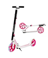 Slickblue Portable Folding Sports Kick Scooter with Led Wheels