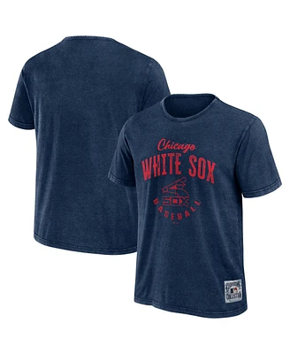 Fanatics Men's Heather Navy Chicago White Sox Cooperstown Collection Washed T-Shirt