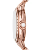 Emporio Armani Women's Rose Gold-Tone Stainless Steel Bracelet Watch 32mm