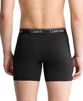 Calvin Klein Men's 3-Pack Microfiber Stretch Boxer Briefs Underwear