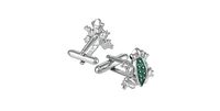 Linkup Green or Blue Frog Cufflinks