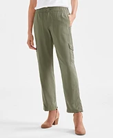 Style & Co Petite Straight-Leg Cargo Ankle Pants, Created for Macy's
