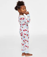 Family Pajamas Baby & Toddler Santa Toss Cotton Snug-Fit Matching Christmas Set, Created for Macy's