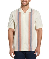 Cubavera Men's Gradient Panel Print Short Sleeve Button-Front Camp Shirt