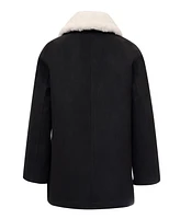 Michael Kors Big Girls Faux Wool Jacket