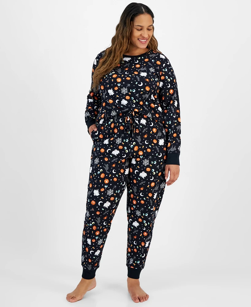 Family Pajamas Plus 2-Pc. Cotton Matching Halloween Set, Created for Macy's