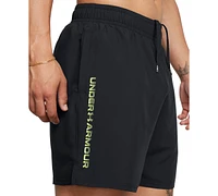 Under Armour Men's Moisture-Wicking Logo-Print 8-1/4" Tech Shorts