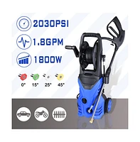 Yescom Electric Power Pressure Washer Car Water Sprayer 2030PSI 1.8GPM w/ 4 Nozzle Detergent Tank