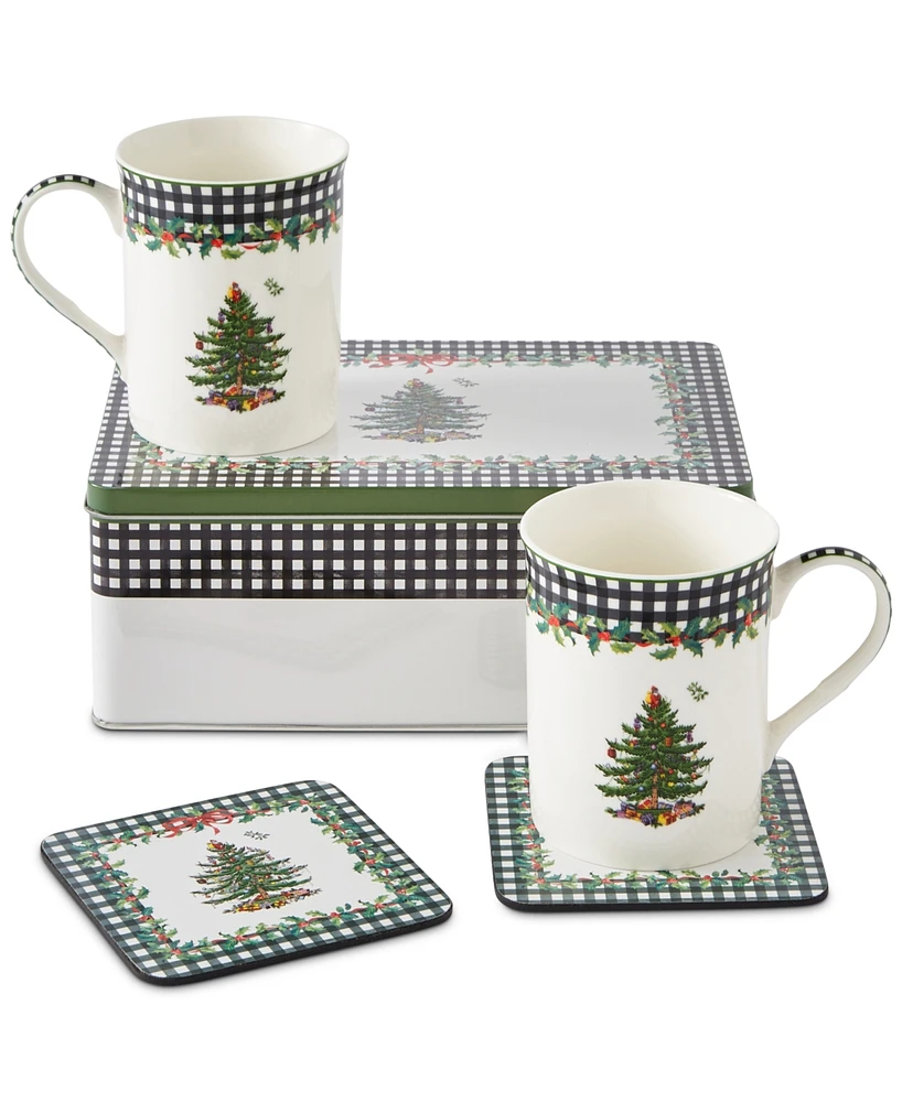 Spode Christmas Tree 2024 Annual 5 Piece Mug & Tin Set