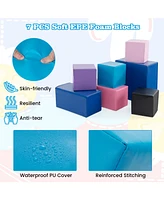 Slickblue Kids 7-Piece Foam Building Blocks Kids-Colorful
