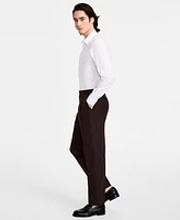Calvin Klein Men's Slim-Fit Linen-Blend Dress Pants