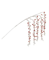 Slickblue Set of 2 Hanging Berry Branches – Perfect for Seasonal and Holiday Decor