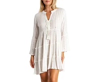 La Moda Clothing Women's Short Eyelet Dress