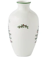 Spode Christmas Tree Posy Vase, 10"