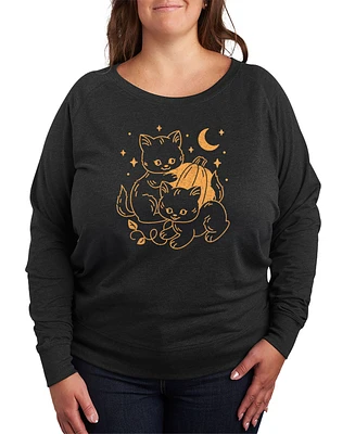 Hybrid Apparel Halloween Cats Plus Graphic Pullover