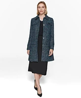 Karl Lagerfeld Paris Women's Tweed Topper Jacket