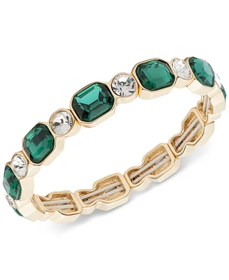 Anne Klein Gold-Tone Bright Stone Stretch Bracelet