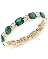 Anne Klein Gold-Tone Bright Stone Stretch Bracelet