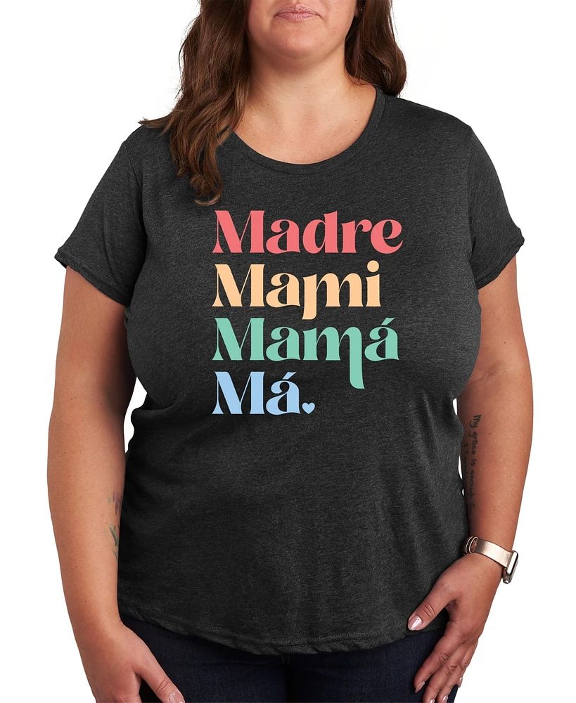 Hybrid Apparel Madre Mami Mama Plus Graphic Tee
