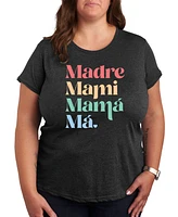 Hybrid Apparel Madre Mami Mama Plus Graphic Tee