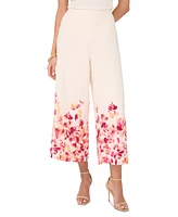 Sam & Jess Women's Floral Wide-Leg Pull-On Pants