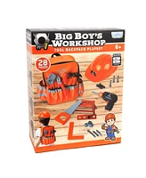 World Tech Toys Big Boy's Workshop 28-Piece Tool Backpack Playset