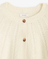 On 34th Women's Cable-Knit Button-Front Cardigan, Created for Macy's