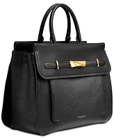 Donna Karan Oceanside Top Handle Leather Satchel