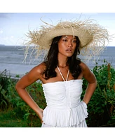 Catalina Palm Straw Hat In Natural Beige