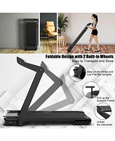 Vebreda 4.0HP Foldable Electric Treadmill Jogging Machine with Speaker Led