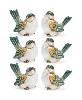 Slickblue Bird Figurine Set of 6 Rustic Decorative Accents for Your Home