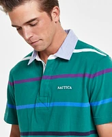 Nautica Men's Classic-Fit Striped Rugby Polo