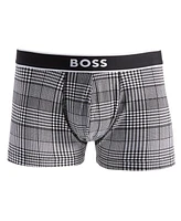 Boss by Hugo Men's Trunk 24 Stretch Glen Plaid Trunks