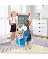 Sugift 3-in-1 Double-Sided Adjustable Kid Easel for 3-8 Years Old Toddlers