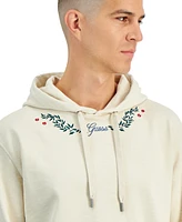 Guess Men's Mini Flowers Long Sleeve Hoodie