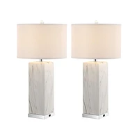 Safavieh Olympia Table Lamp Set Of 2 W/ Usb Port