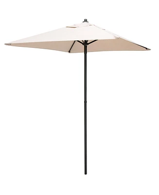 Givimo 5 Feet Patio Square Market Table Umbrella Shelter with 4 Sturdy Ribs