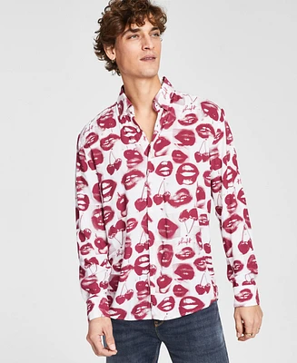 Hugo by Boss Men's Ermo Cherry Kiss Graphic Shirt