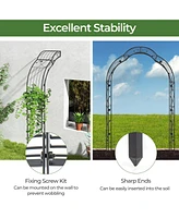 Givimo Garden Arch Arbor Trellis for Climbing Plants Roses Vines