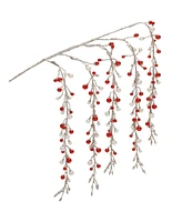 Slickblue Set of 2 Hanging Berry Branches – Perfect for Seasonal and Holiday Decor