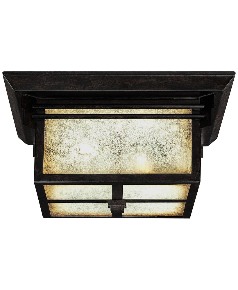 Hickory Point Mission Rustic Outdoor Ceiling Light Flush
