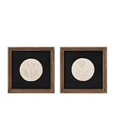 Slickblue Floral Frame (Set of 2) 12"Sq Wood/Mdf